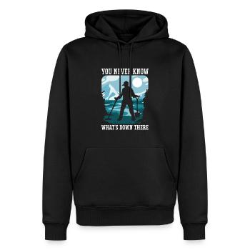 Metaldetektor Schatzsucher Schatzsuche - Männer Premium Bio Hoodie - Schwarz - Vorne - Nico (187cm)