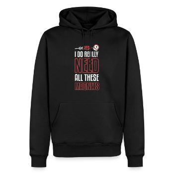 Magnetfischer Magnetangeln Schatzsuche - Männer Premium Bio Hoodie - Schwarz - Vorne - Nico (187cm)