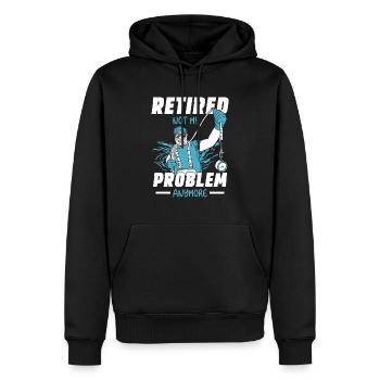 Magnetfischer Magnetangeln Schatzsuche - Männer Premium Bio Hoodie - Schwarz - Vorne - Nico (187cm)
