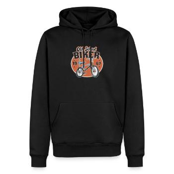 Old School Biker 1967. 56. Geburtstag - Männer Premium Bio Hoodie - Schwarz - Vorne - Nico (187cm)