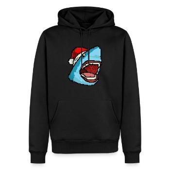 Hai verpixelte Weihnachten - Lustige - Männer Premium Bio Hoodie - Schwarz - Vorne - Nico (187cm)