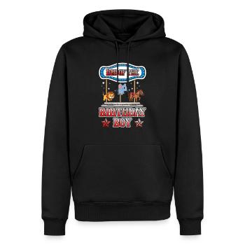 Karussell-geburtstagsfeier-vater Des - Männer Premium Bio Hoodie - Schwarz - Vorne - Nico (187cm)
