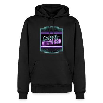 comics present book cat wine books coffee happy - Männer Premium Bio Hoodie - Schwarz - Vorne - Nico (187cm)