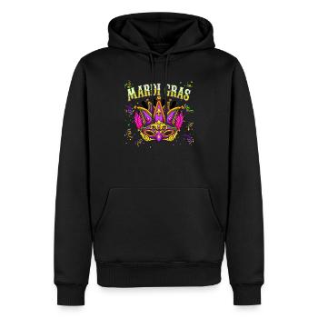 Cooler Karneval Mardi Gras - Männer Premium Bio Hoodie - Schwarz - Vorne - Nico (187cm)