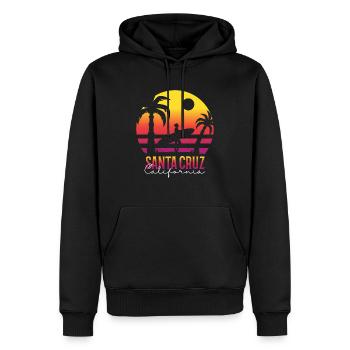 Santa Cruz California Summer Sun Palms Strand - Männer Premium Bio Hoodie - Schwarz - Vorne - Nico (187cm)