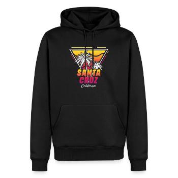 Santa Cruz California Summer Sun Palms Strand - Männer Premium Bio Hoodie - Schwarz - Vorne - Nico (187cm)