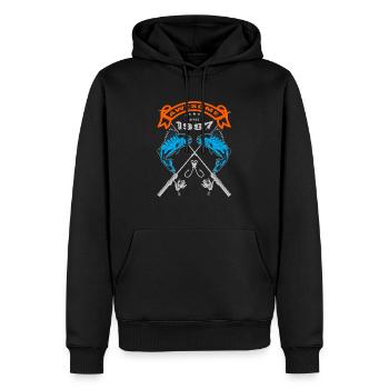 Awesome since 1997. Angel, Angler Geburtstag - Männer Premium Bio Hoodie - Schwarz - Vorne - Nico (187cm)