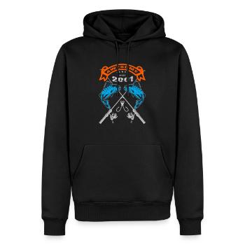 Awesome since 2001. Angel, Angler Geburtstag - Männer Premium Bio Hoodie - Schwarz - Vorne - Nico (187cm)