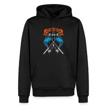 Awesome since 2002. Angel, Angler Geburtstag - Männer Premium Bio Hoodie - Schwarz - Vorne - Nico (187cm)