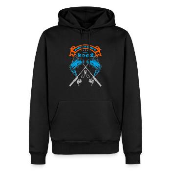 Awesome since 2002. Angel, Angler Geburtstag - Männer Premium Bio Hoodie - Schwarz - Vorne - Nico (187cm)