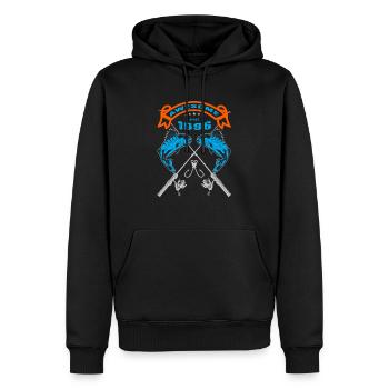 Awesome since 1996. Angel, Angler Geburtstag - Männer Premium Bio Hoodie - Schwarz - Vorne - Nico (187cm)