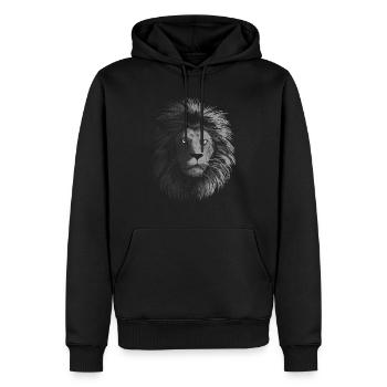 Leon in the shadows - Men’s Premium Organic Hoodie - black - Front - Nico (187cm)