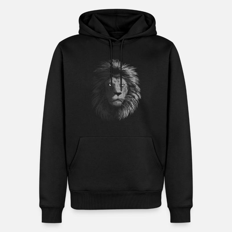Léon dans l’ombre - Sweat à capuche Premium bio Homme - noir