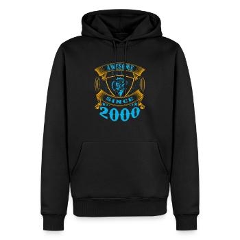 Awesome since 2000. Angel, Angler Geburtstag - Männer Premium Bio Hoodie - Schwarz - Vorne - Nico (187cm)