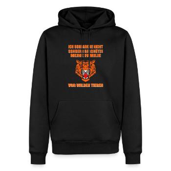 Offizielles Schnarchen Schlaf-T-shirt - Männer Premium Bio Hoodie - Schwarz - Vorne - Nico (187cm)