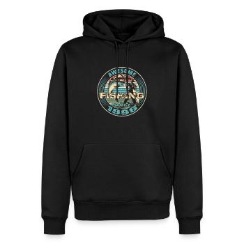 Awesome since 1996. Angel, Angler Geburtstag - Männer Premium Bio Hoodie - Schwarz - Vorne - Nico (187cm)
