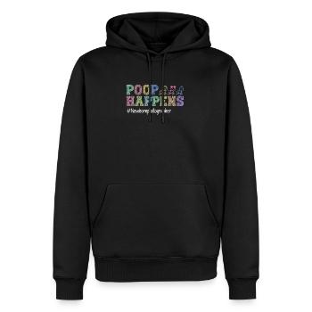 Photographe nouveau-né Photographie de bébé Dicton - Sweat à capuche Premium bio Homme - noir - Devant - Nico (187cm)