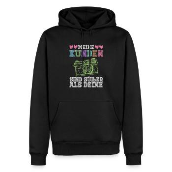Meine Kunden Sind Süßer Als Deine - Babyfotografin - Männer Premium Bio Hoodie - Schwarz - Vorne - Nico (187cm)