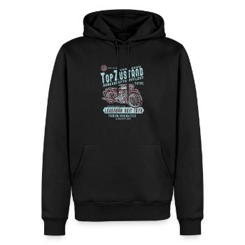 1975 Biker Top Zustand, Legendär, Legende, Bike, - Männer Premium Bio Hoodie - Schwarz - Vorne - Nico (187cm)