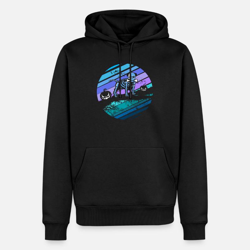 Chien à l’Halloween - Sweat à capuche Premium bio Homme - noir