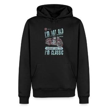 I'm Not Old I'm Classic. Biker Geburtstag 1972 - Männer Premium Bio Hoodie - Schwarz - Vorne - Nico (187cm)
