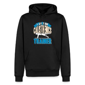 Calisthenics Six Pack Coming Soon Retro Funny - Männer Premium Bio Hoodie - Schwarz - Vorne - Nico (187cm)
