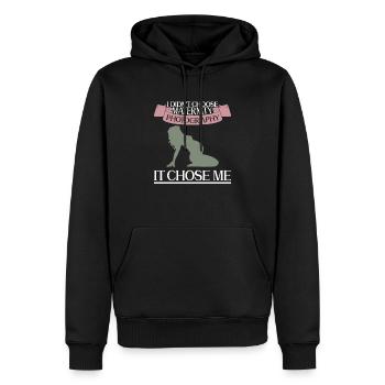 Grossesse Photographie Photographe Enceinte - Sweat à capuche Premium bio Homme - noir - Devant - Nico (187cm)