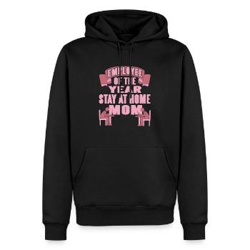 Employee Of The Year Stay At Home MOM Retro Funny - Männer Premium Bio Hoodie - Schwarz - Vorne - Nico (187cm)
