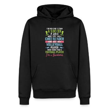 Lustiges Schwimmen Schwimmer - Männer Premium Bio Hoodie - Schwarz - Vorne - Nico (187cm)
