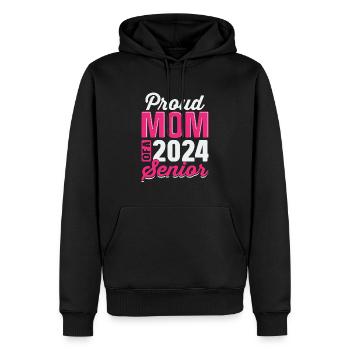 Lustige Stolze Mutter Eines Abschlussgeschenks - Männer Premium Bio Hoodie - Schwarz - Vorne - Nico (187cm)