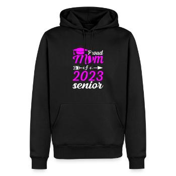 Lustige Stolze Mutter Eines Abschlussgeschenks - Männer Premium Bio Hoodie - Schwarz - Vorne - Nico (187cm)