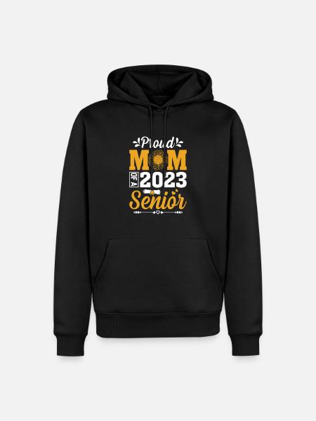 Lustige Stolze Mutter Eines Abschlussgeschenks - Männer Premium Bio Hoodie - Schwarz