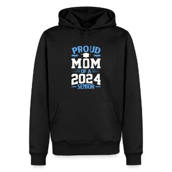 Lustige Stolze Mutter Eines Abschlussgeschenks - Männer Premium Bio Hoodie - Schwarz - Vorne - Nico (187cm)