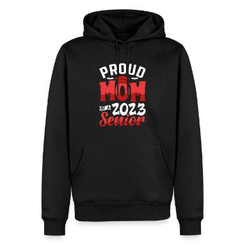 Lustige Stolze Mutter Eines Abschlussgeschenks - Männer Premium Bio Hoodie - Schwarz - Vorne - Nico (187cm)