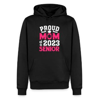 Lustige Stolze Mutter Eines Abschlussgeschenks - Männer Premium Bio Hoodie - Schwarz - Vorne - Nico (187cm)