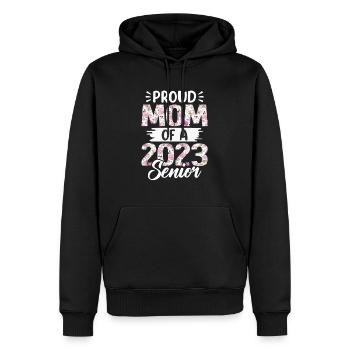 Maman fière drôle d'un cadeau de graduation - Sweat à capuche Premium bio Homme - noir - Devant - Nico (187cm)
