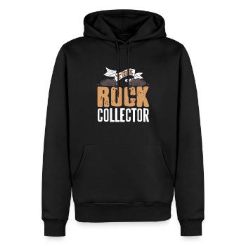 La collection ROCK Collector Retro Funny Rock - Sweat à capuche Premium bio Homme - noir - Devant - Nico (187cm)