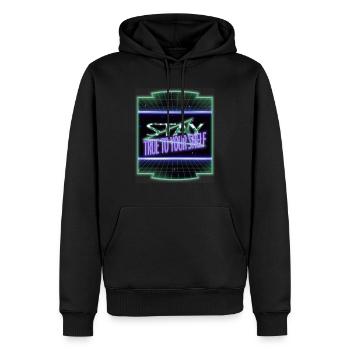 green birthday present idea statement book fan - Männer Premium Bio Hoodie - Schwarz - Vorne - Nico (187cm)