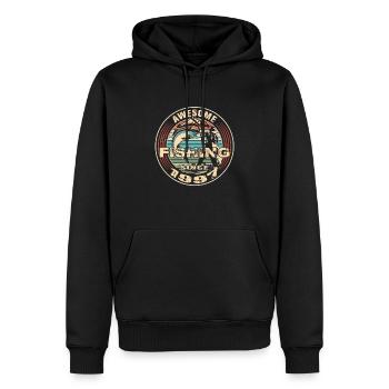 Awesome since 1997. Angel, Angler Geburtstag - Männer Premium Bio Hoodie - Schwarz - Vorne - Nico (187cm)