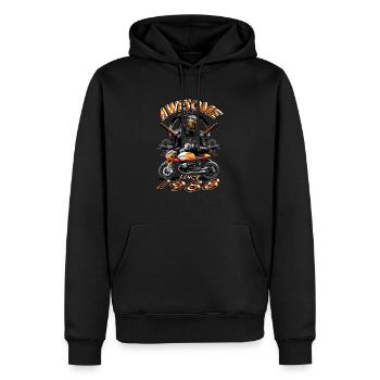 Awesome since 1968, Biker Geburtstag - Männer Premium Bio Hoodie - Schwarz - Vorne - Nico (187cm)