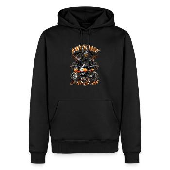 Awesome since 1968, Biker Geburtstag - Männer Premium Bio Hoodie - Schwarz - Vorne - Nico (187cm)