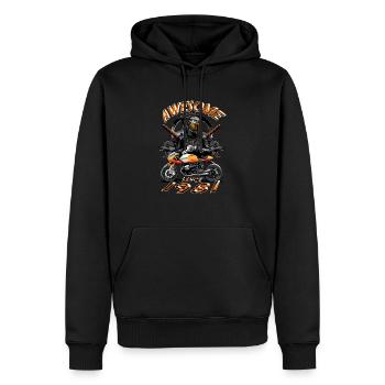 Awesome since 1981, Biker Geburtstag - Männer Premium Bio Hoodie - Schwarz - Vorne - Nico (187cm)