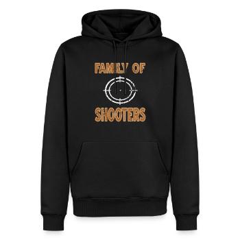 Famille De Tireurs Rétro Drôle NAVY Seal Designs - Sweat à capuche Premium bio Homme - noir - Devant - Nico (187cm)