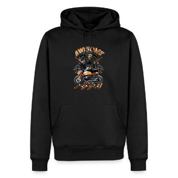 Awesome since 1974, Biker Geburtstag - Männer Premium Bio Hoodie - Schwarz - Vorne - Nico (187cm)
