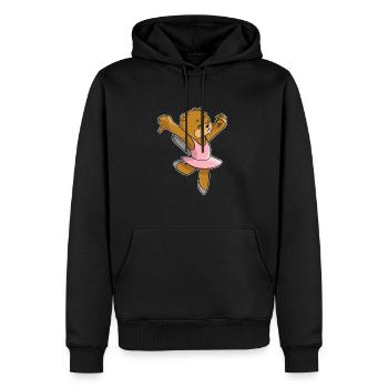 Biber Ballerina - Ballett Lustiger Biber - Männer Premium Bio Hoodie - Schwarz - Vorne - Nico (187cm)