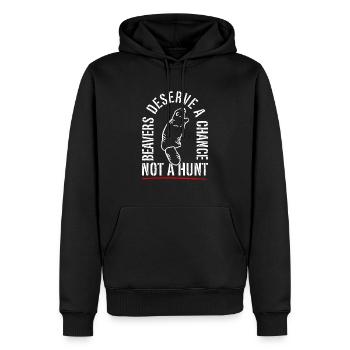 Biber Tierschutz Tierrecht Aktivist Nagetier - Männer Premium Bio Hoodie - Schwarz - Vorne - Nico (187cm)