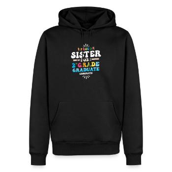 Proud Sister of a 2nd Grade Class of 2023 - Men’s Premium Organic Hoodie - black - Front - Nico (187cm)