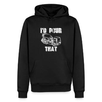 Je verrais ce camion de ciment vintage drôle de Mason - Sweat à capuche Premium bio Homme - noir - Devant - Nico (187cm)