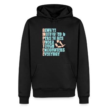 Awesome Meaning Of An AMPUTEE Prosthesis T-Shirt - Männer Premium Bio Hoodie - Schwarz - Vorne - Nico (187cm)