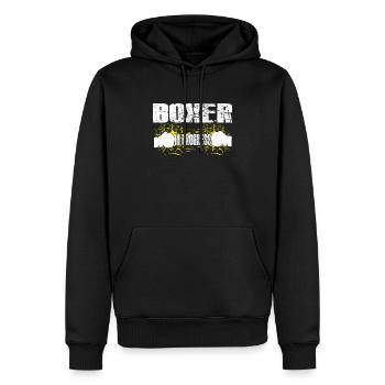 Boxer In Progress Boxing Gloves Cool Boxing Gift - Männer Premium Bio Hoodie - Schwarz - Vorne - Nico (187cm)